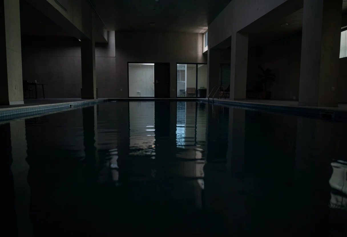 Liminal Pool Reflection — AI generated image
