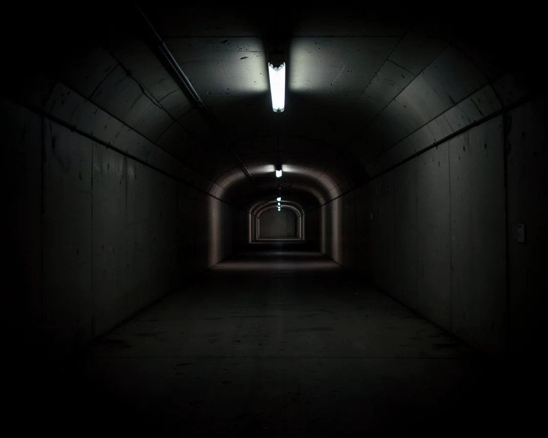 Liminal Tunnel — AI generated image