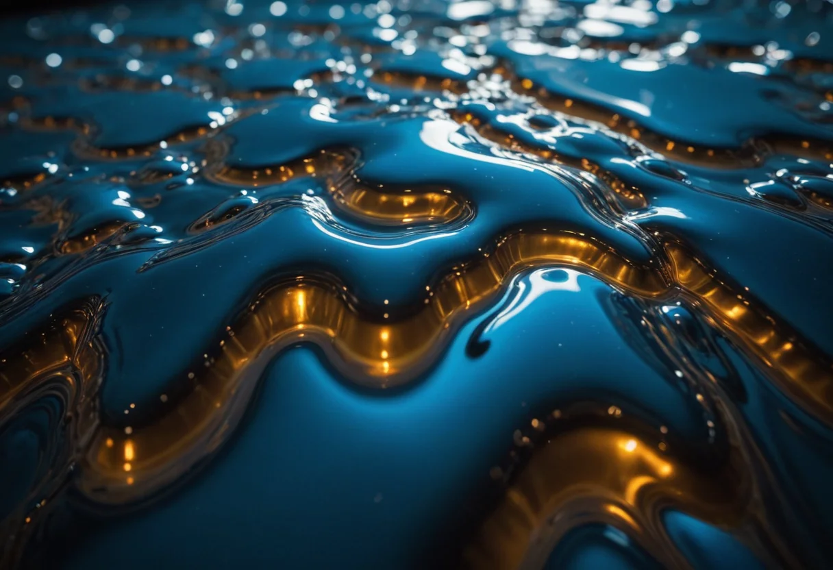 Liquid Geometry Study — AI generated image
