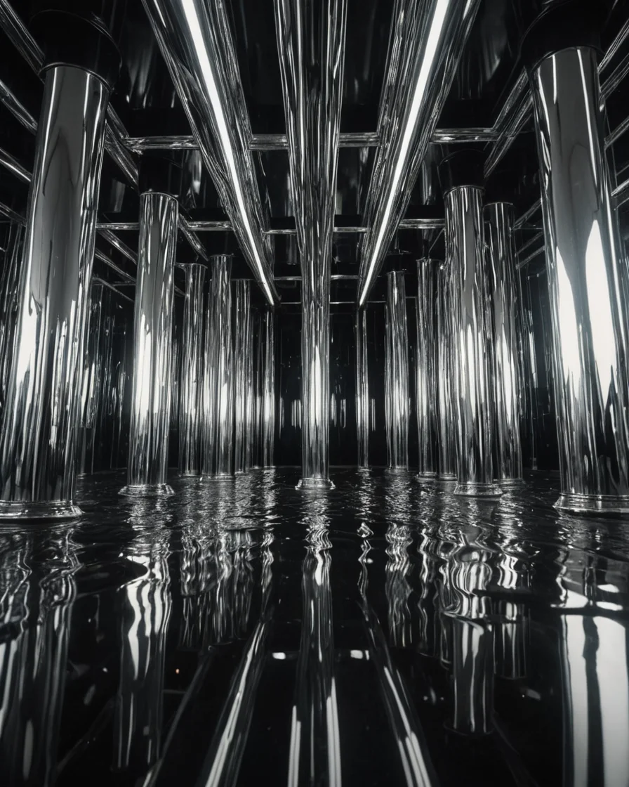 Liquid Geometry — AI generated image