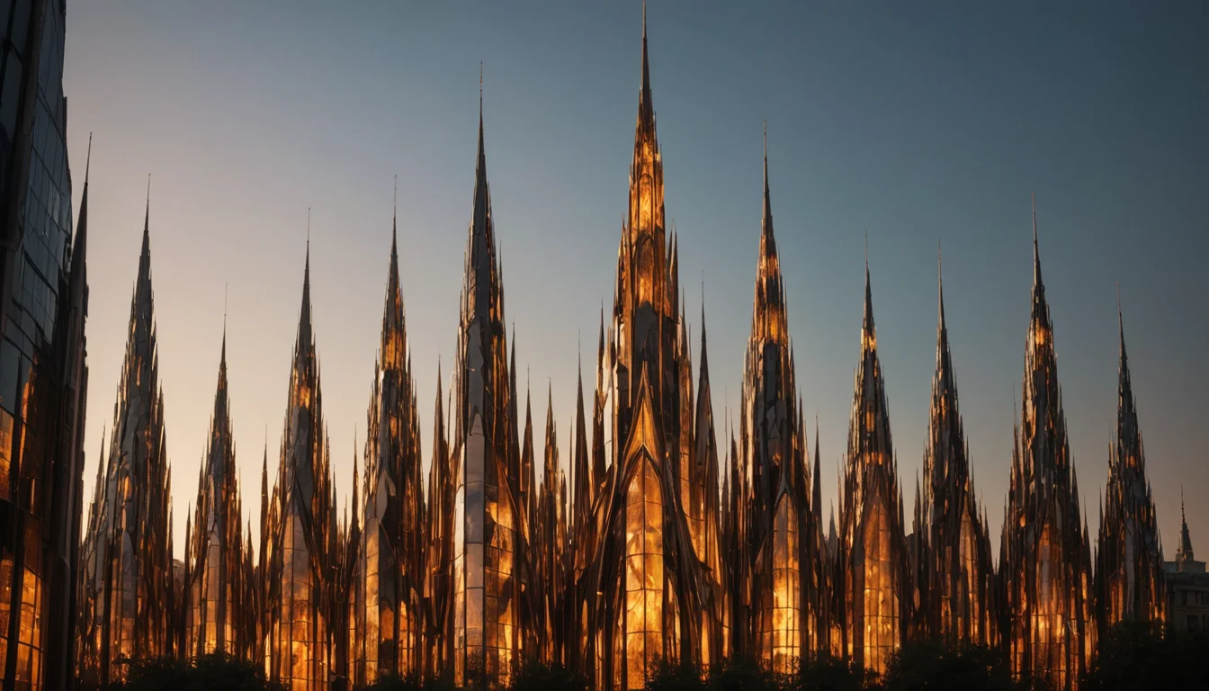 Molten Architecture — AI generated image