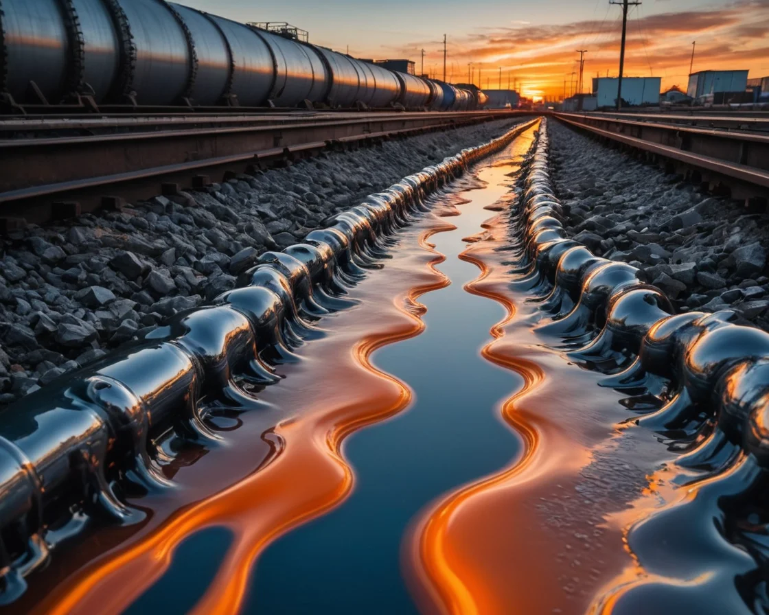 Liquid Metal Flow — AI generated image