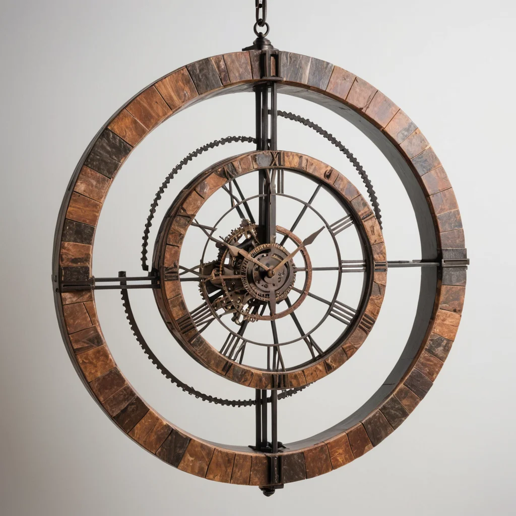 Wood and Copper Chronos — AI generated image