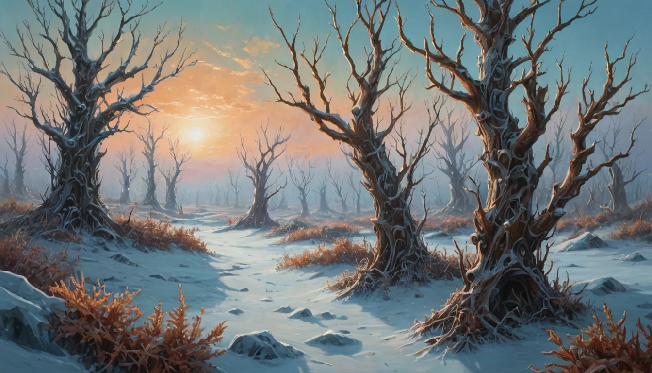 Mechanical Tundra Flora — AI generated image