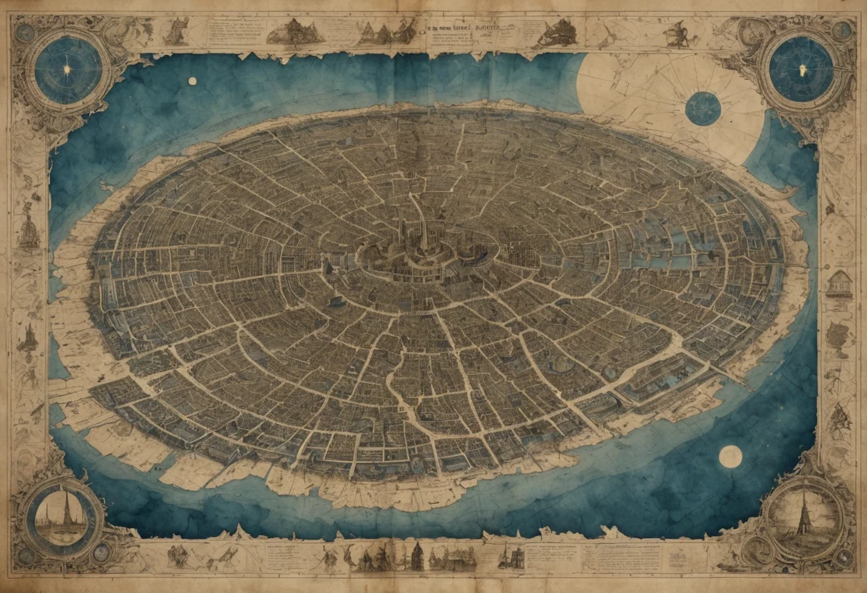 Melancholy Memory Map — AI generated image