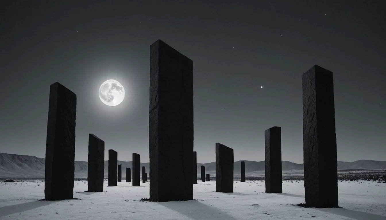 Minimalist Void City — AI generated image