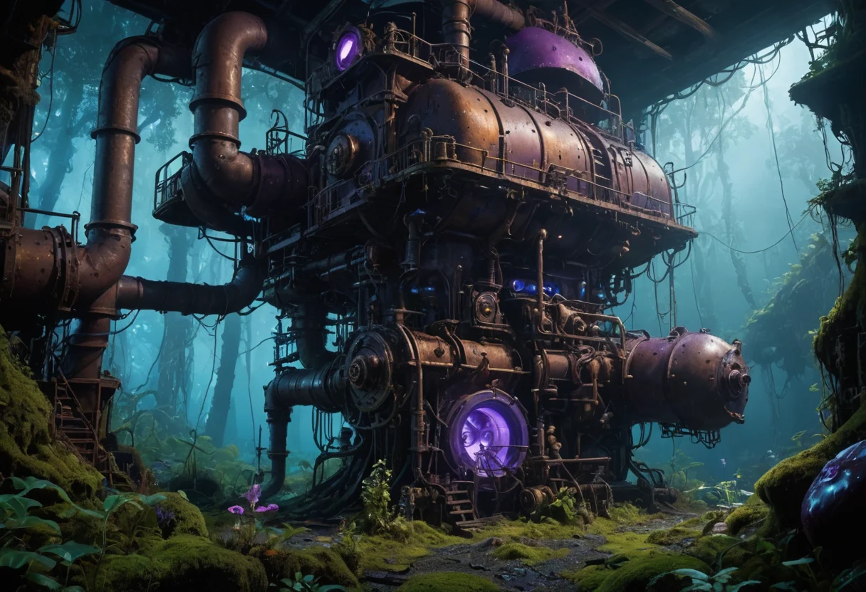The Fungal Engine — AI generated image