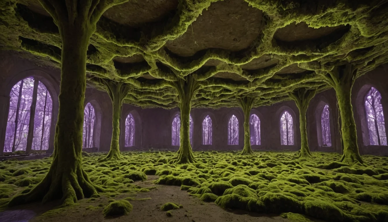 Fungal Basilica — AI generated image