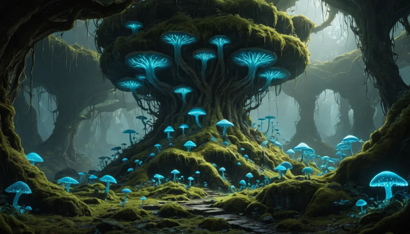 Myco-Citadel of Silence — AI generated image