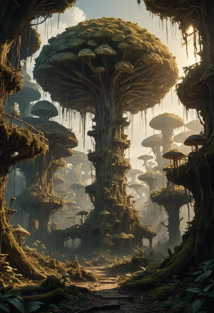 Fungal Megastructure — AI generated image
