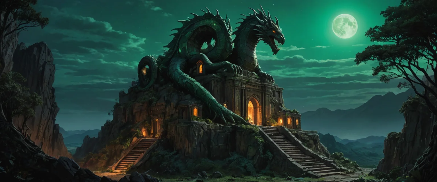 Mythic Ruin Citadel — AI generated image