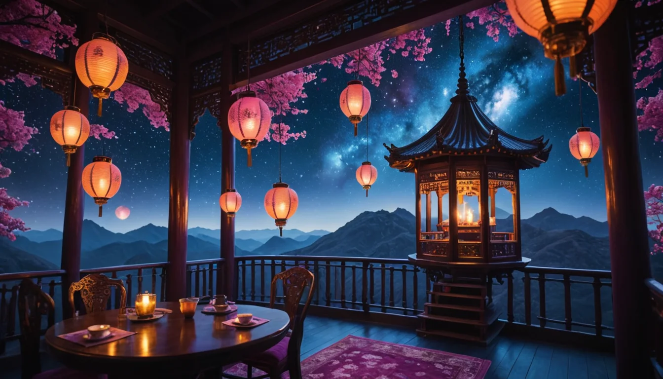 Nebula Tea-House — AI generated image