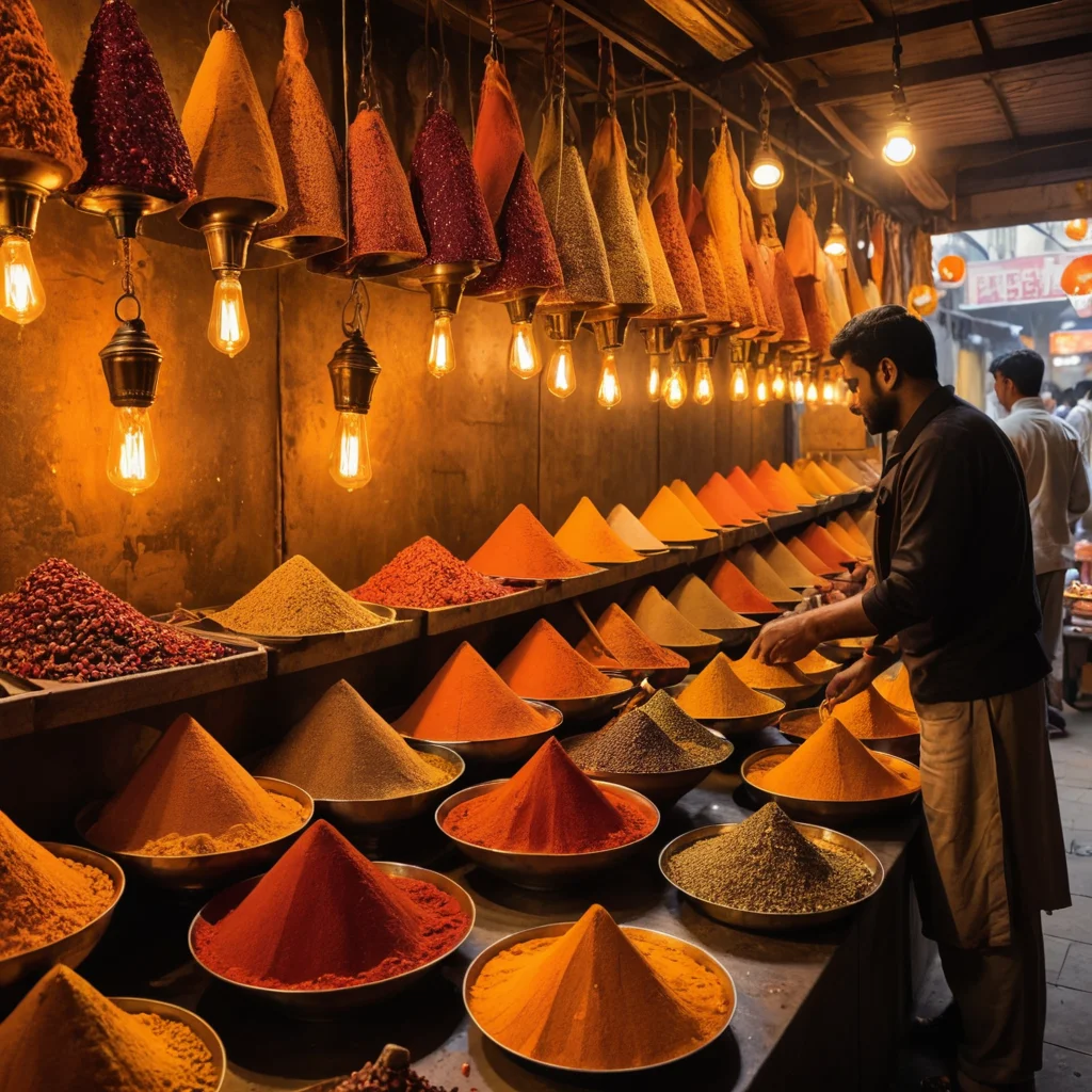 Spice Towers of the Night Bazaar — AI generated image