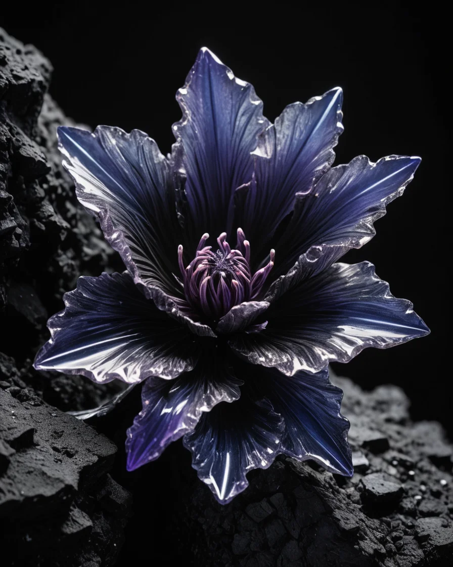 Obsidian Bloom Rift — AI generated image