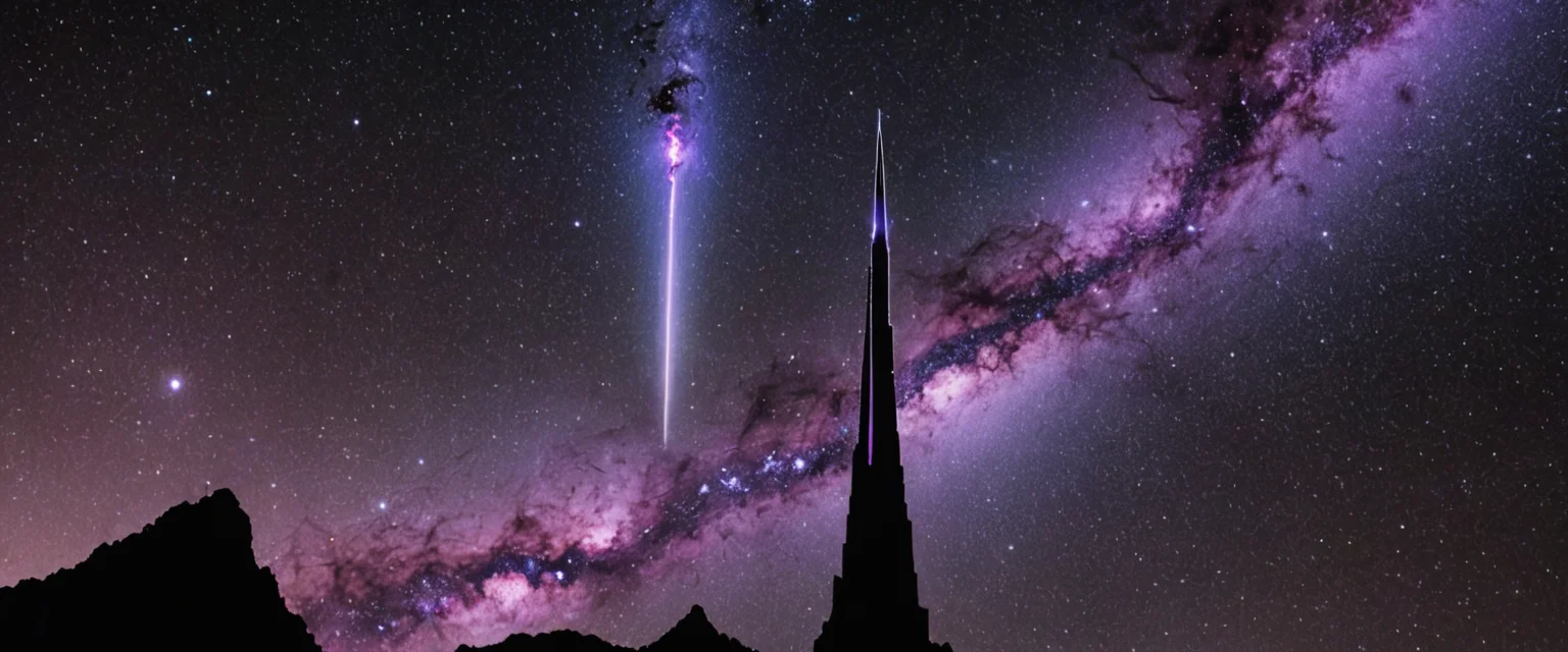 Obsidian Glass Spire — AI generated image