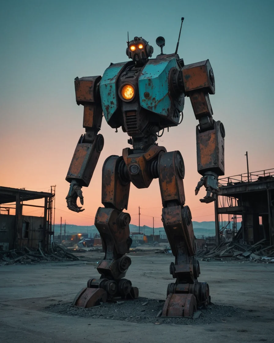 The Rusted Sentinel — AI generated image