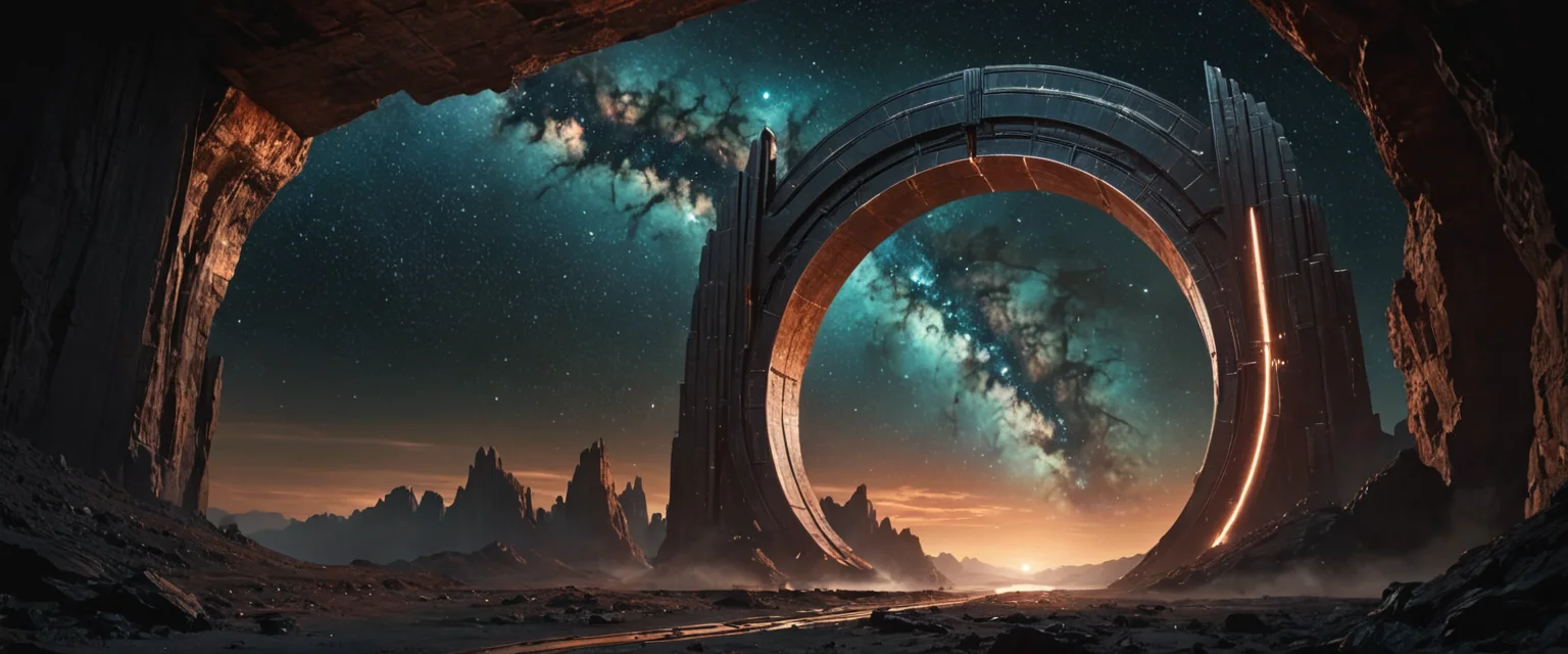 Oxidized Star Gate — AI generated image