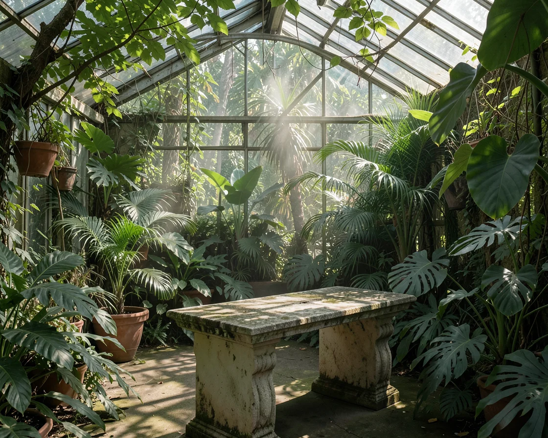 Sunlit Greenhouse — AI generated image