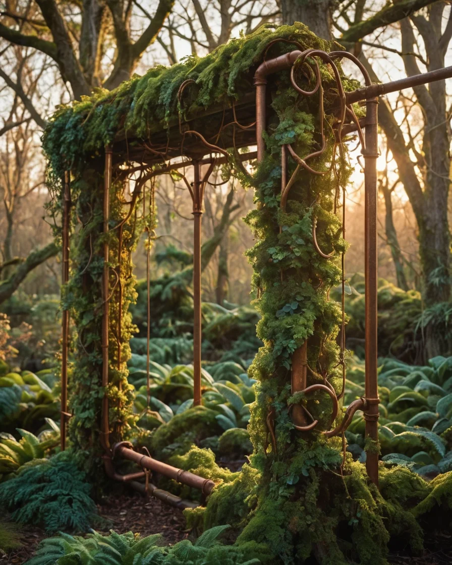 Bio-Mechanical Garden — AI generated image