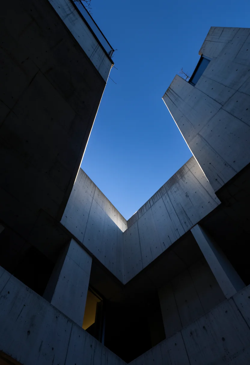 Rim Lit Architecture — AI generated image
