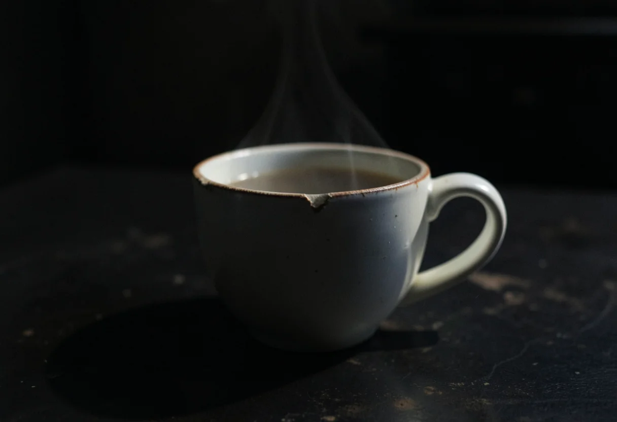 Rim Lit Teacup Study — AI generated image