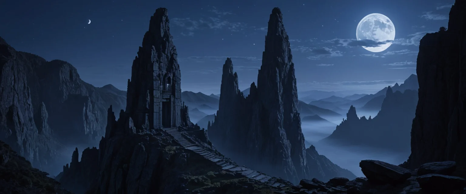 Obsidian Sky Sanctuary — AI generated image