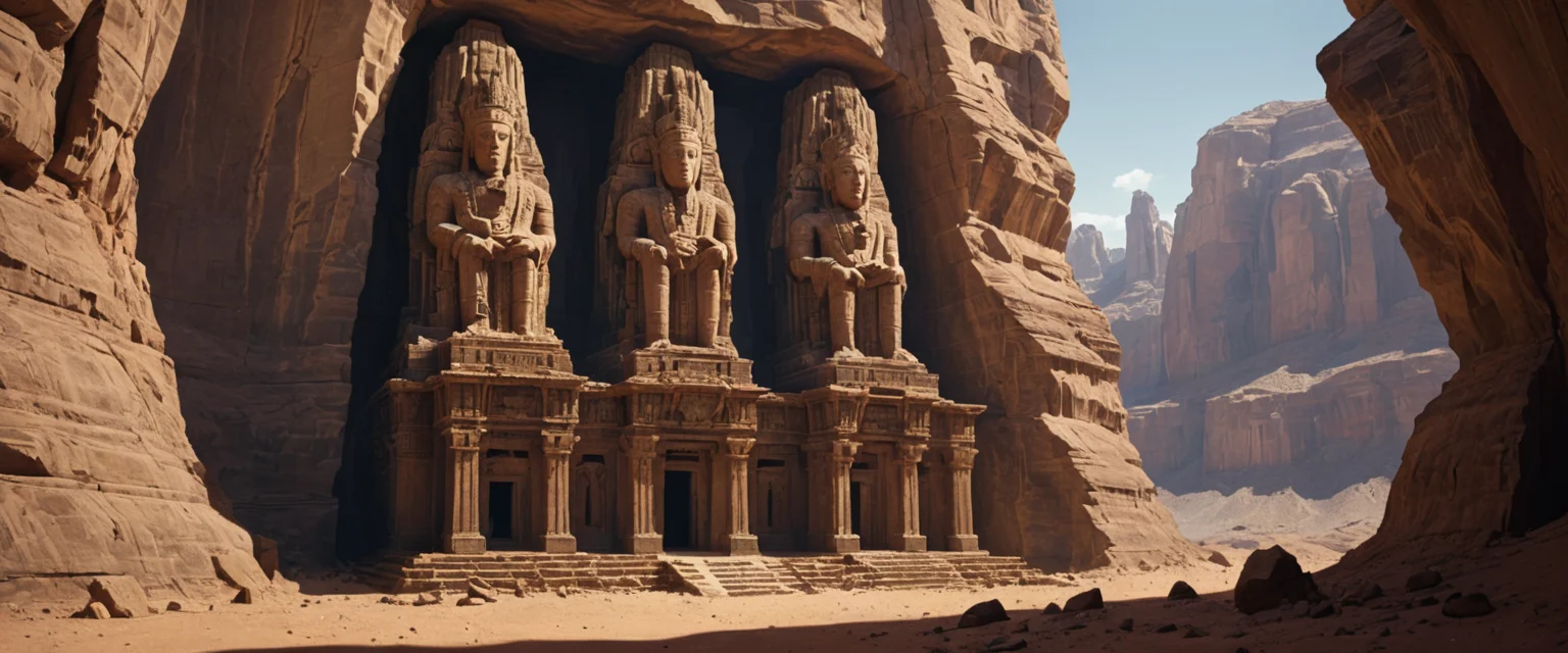 Sun-Bleached Ruin — AI generated image