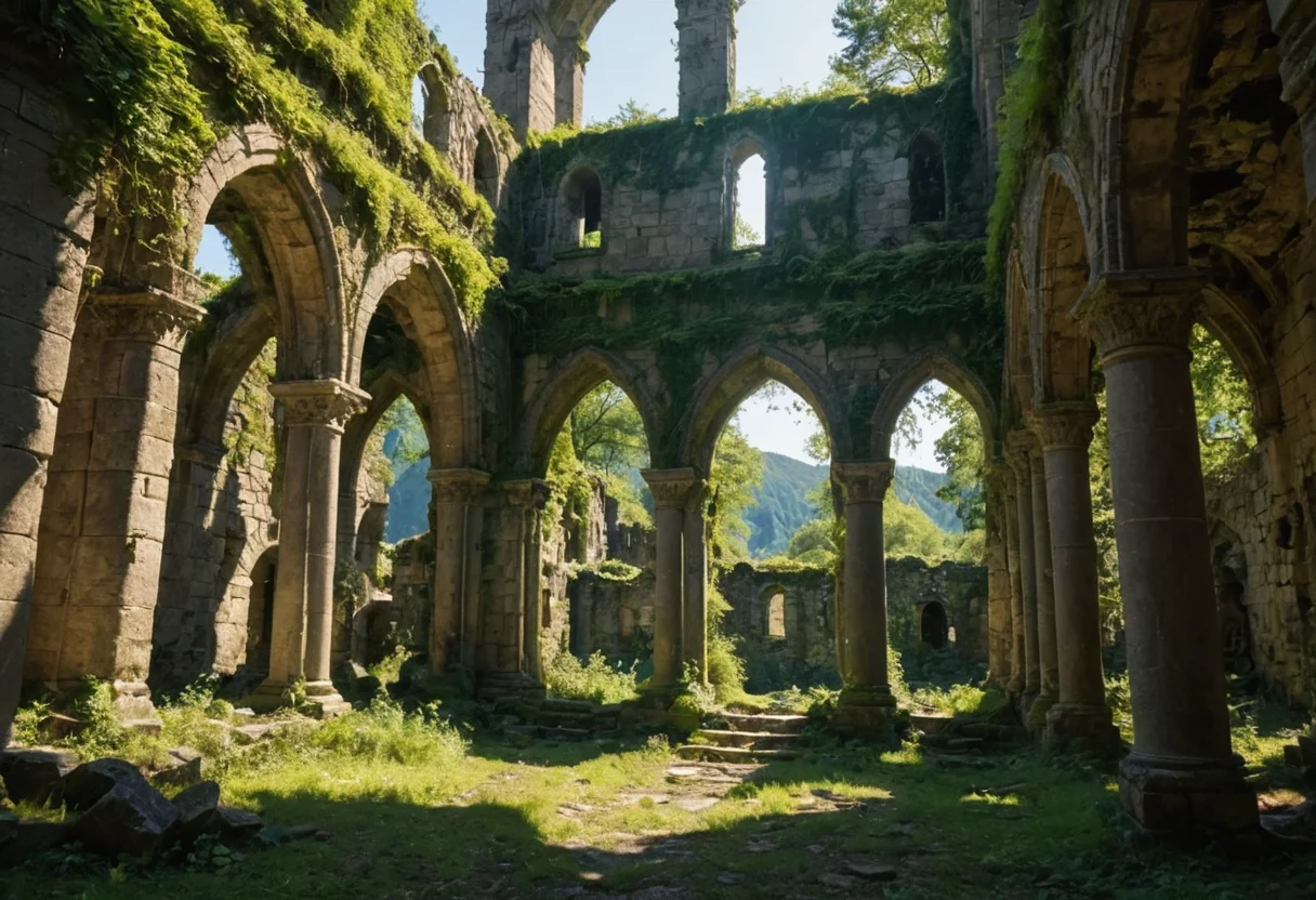 Ruined Monastery — AI generated image