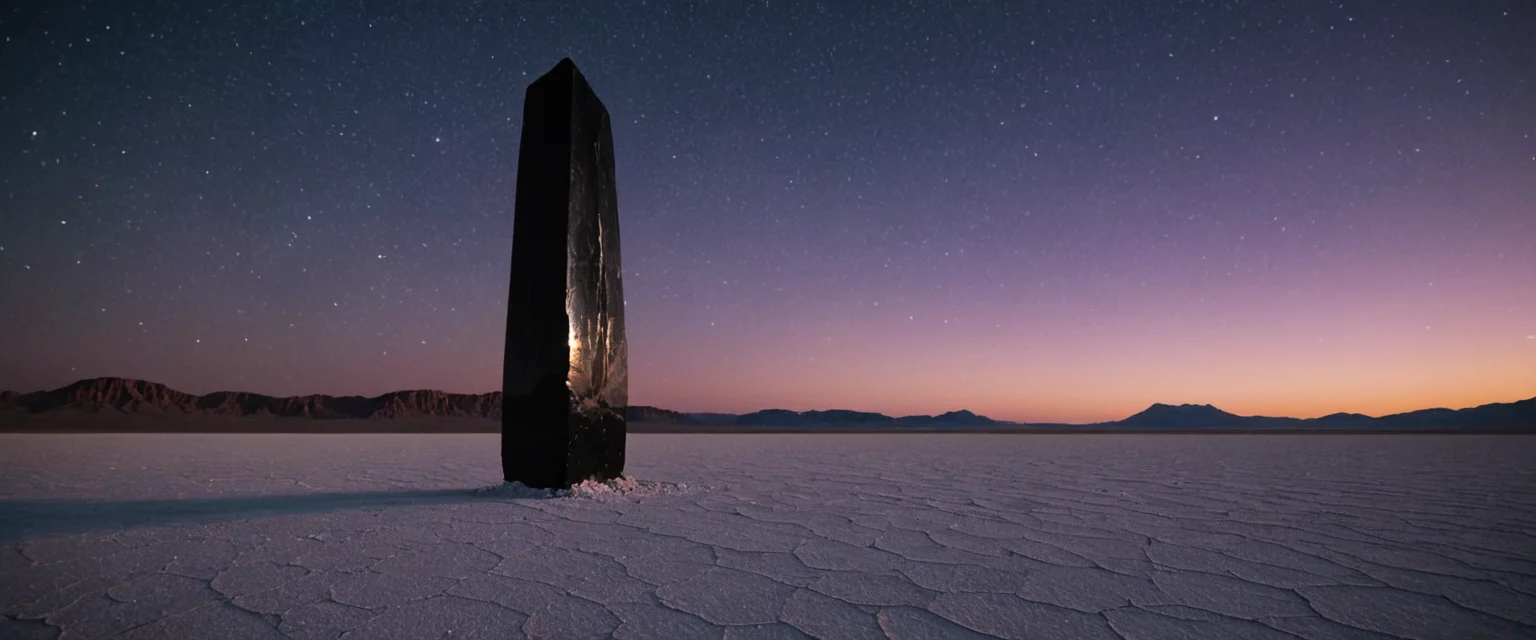 Obsidian Monolith Ritual (fantasy) — AI generated image