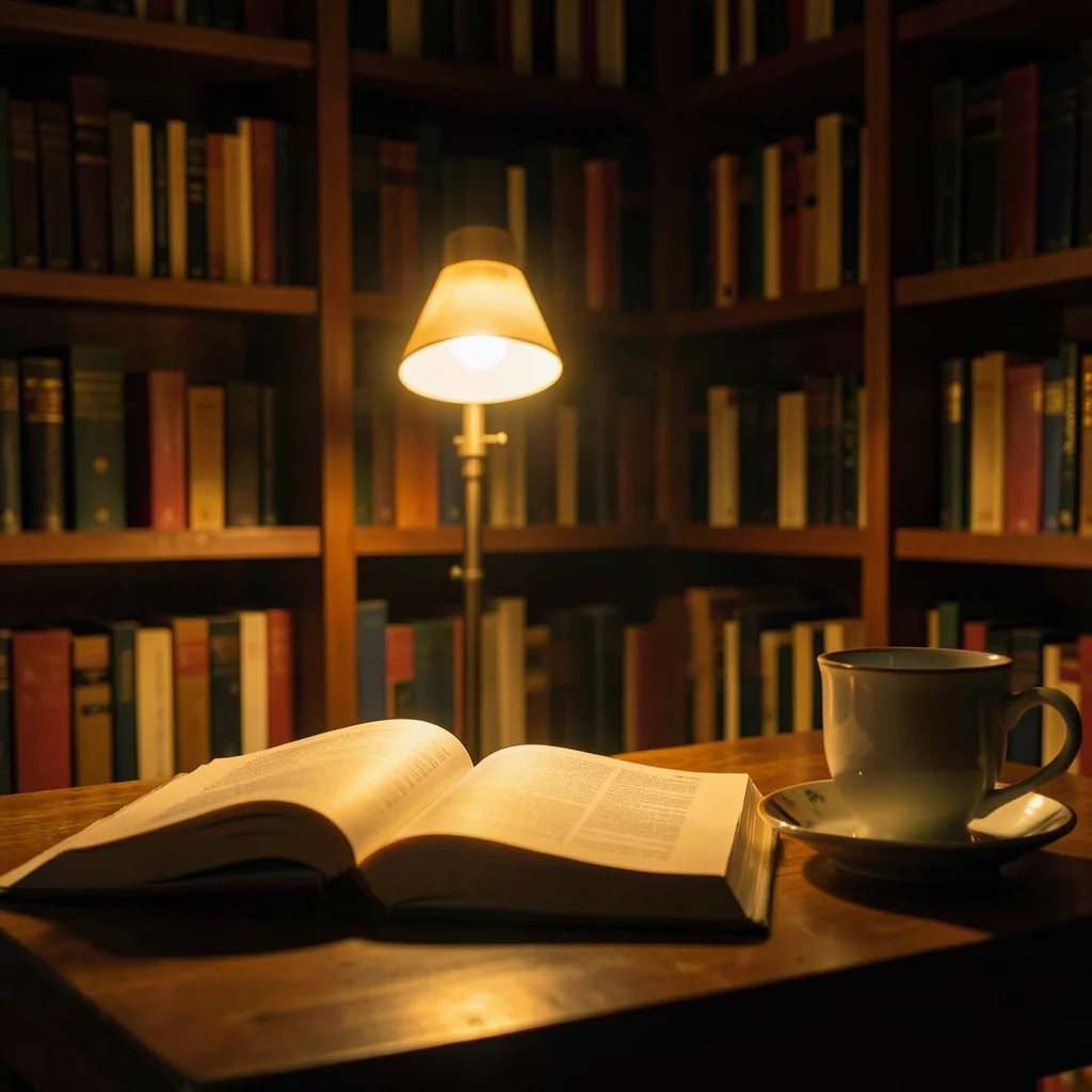 Late Study Glow — AI generated image