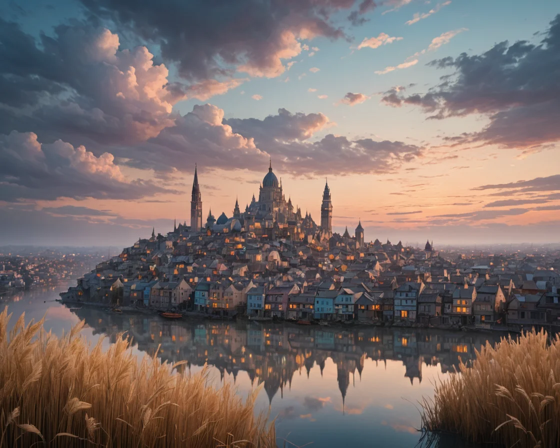 Silk Sky-City — AI generated image