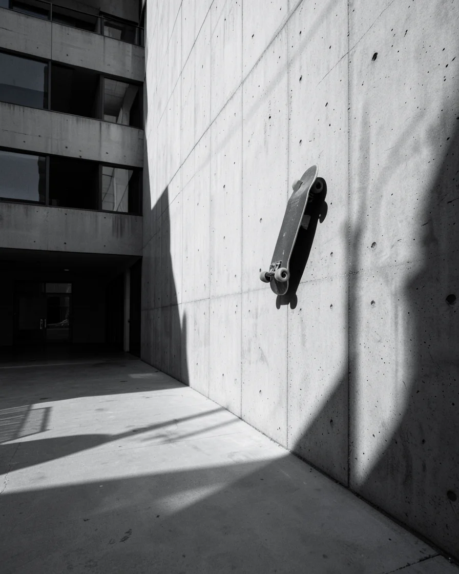 Skate Concrete Geometry — AI generated image