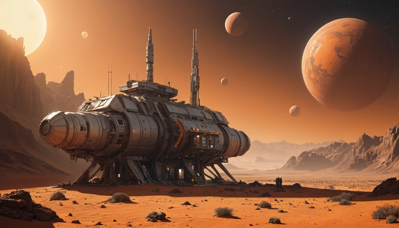 Desert Space Station — AI generated image