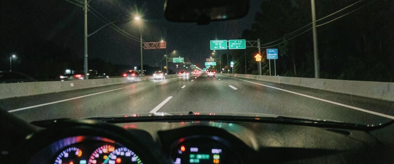 Spectrum Night Drive — AI generated image