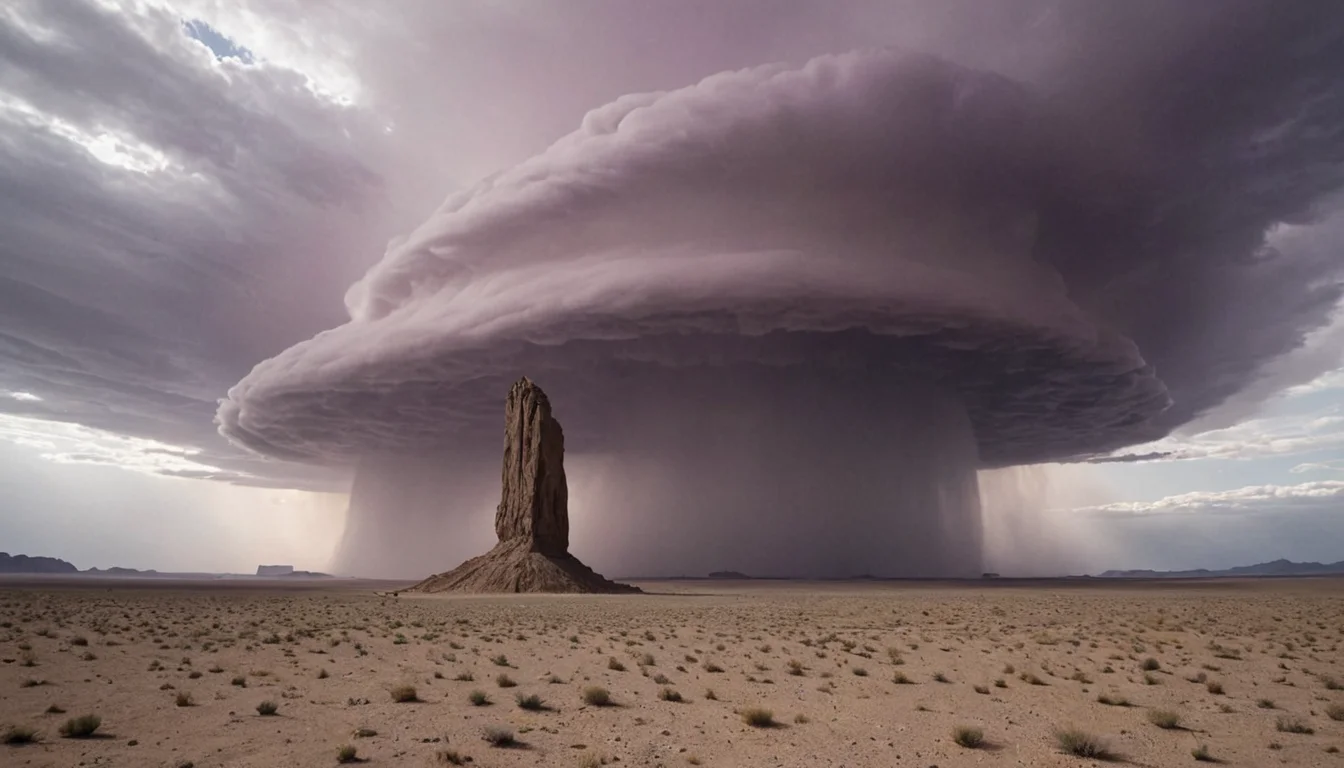 Static Monolith Desert — AI generated image