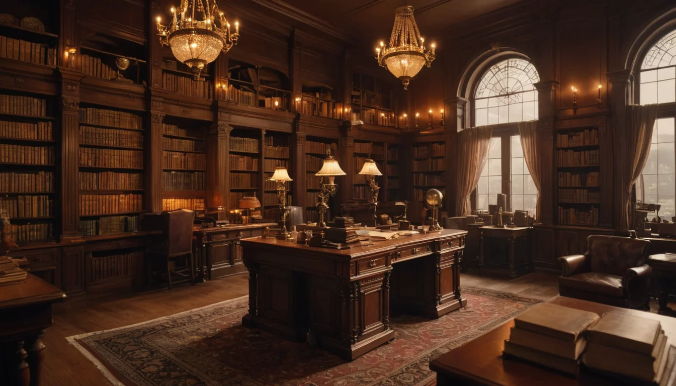Steam-Powered Library — AI generated image