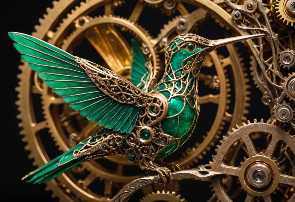 Brass and Bloom — AI generated image