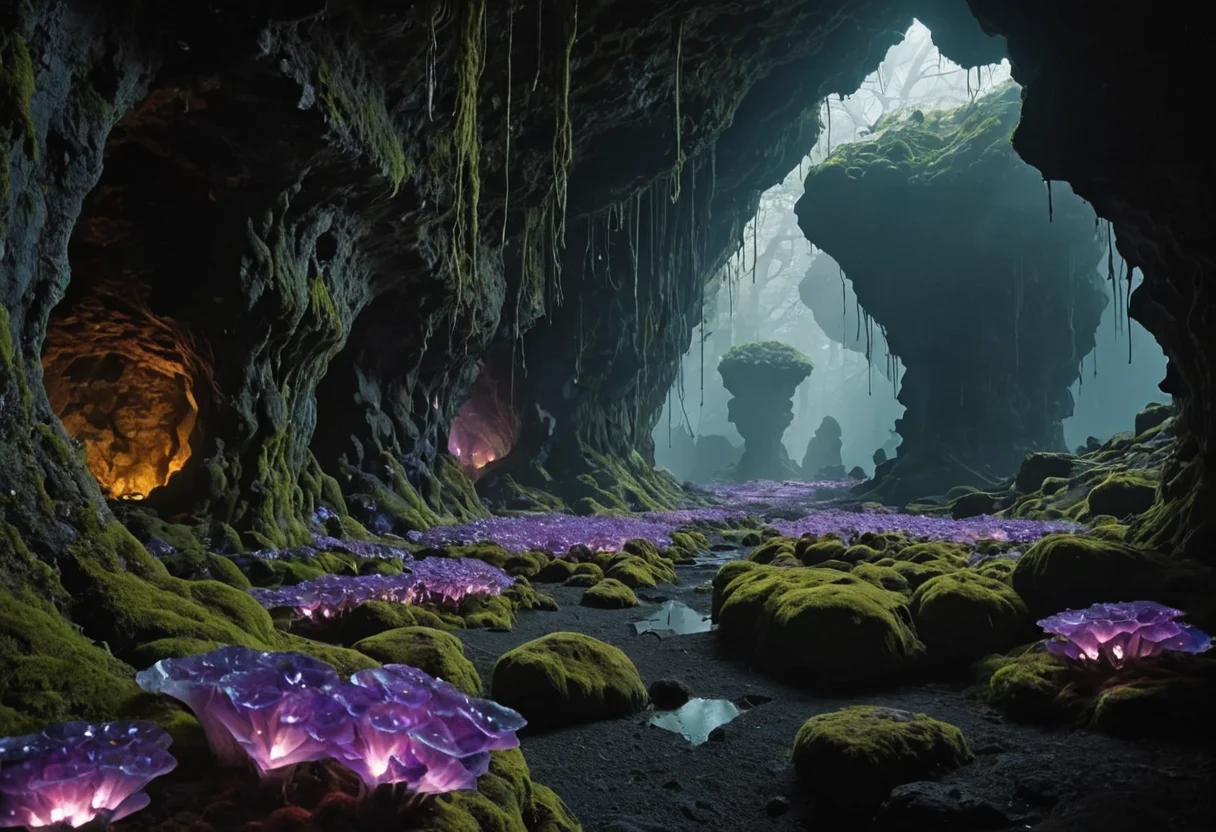 Subterranean Gem Garden — AI generated image
