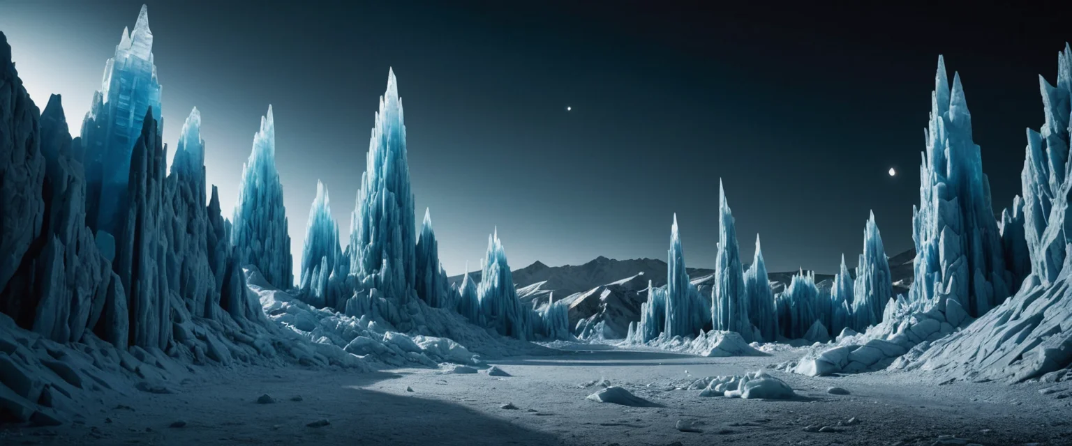 Glacial Metropolis — AI generated image