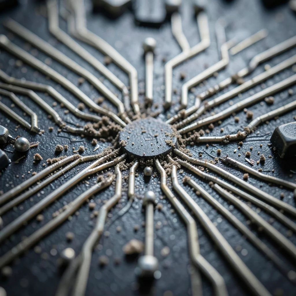 Circuit Sediment — AI generated image