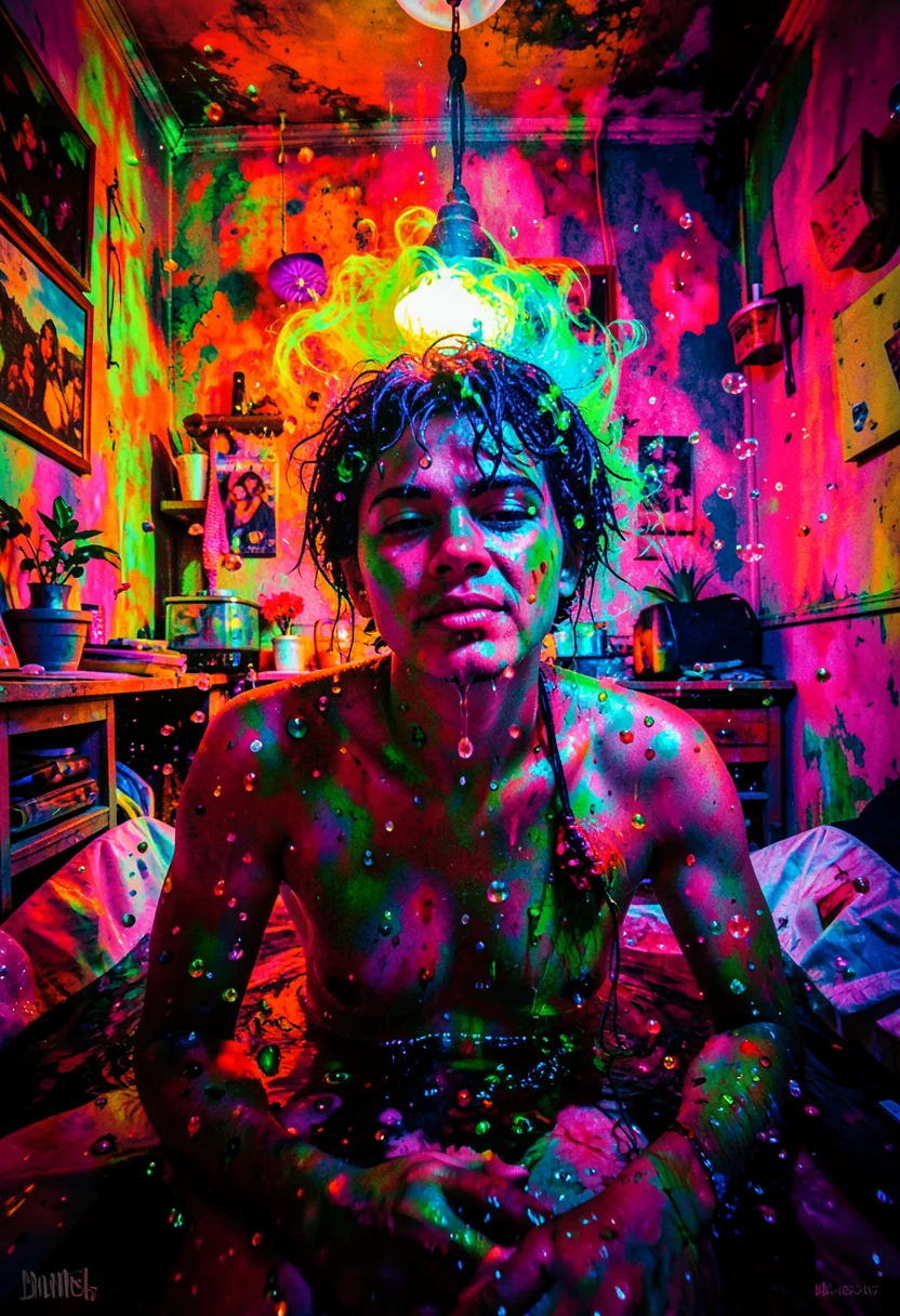 Electric Bloom — AI generated image