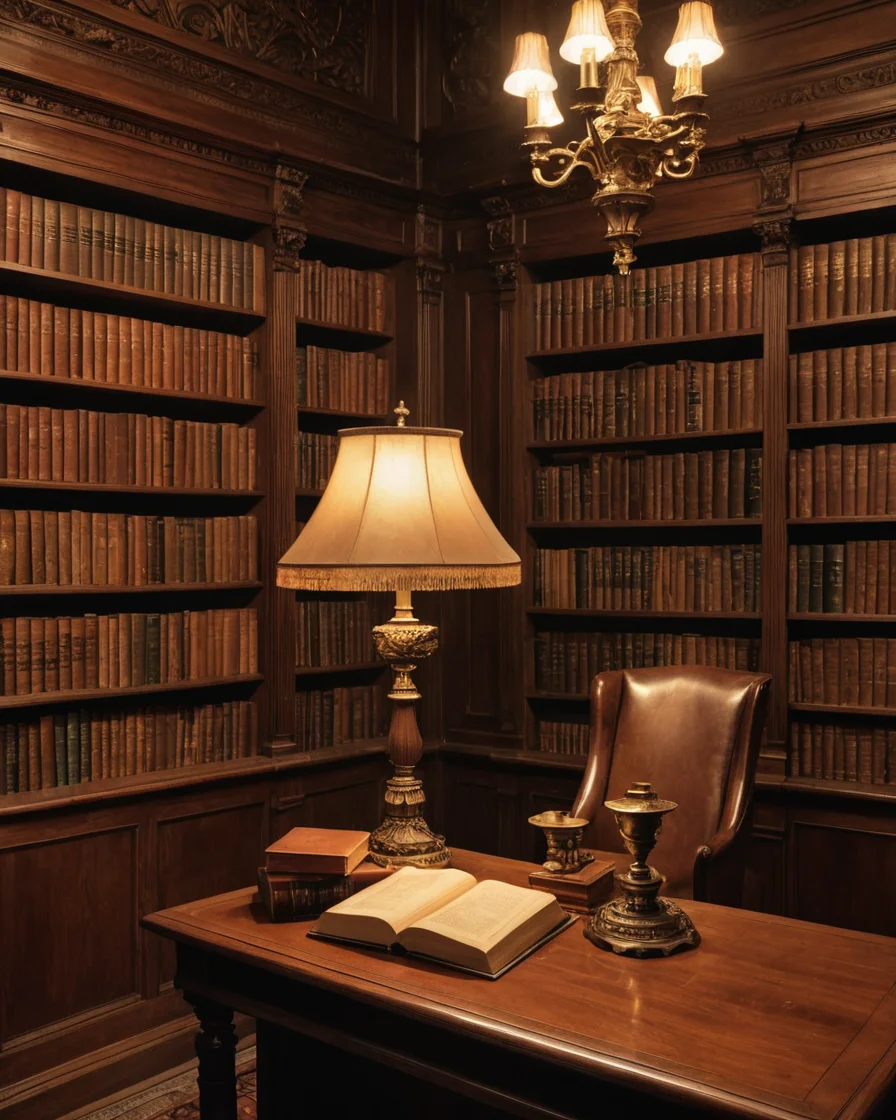 Dusty Manuscript Room — AI generated image