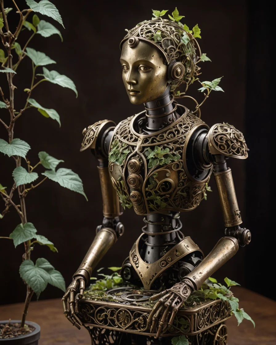 Victorian Rust Automaton — AI generated image