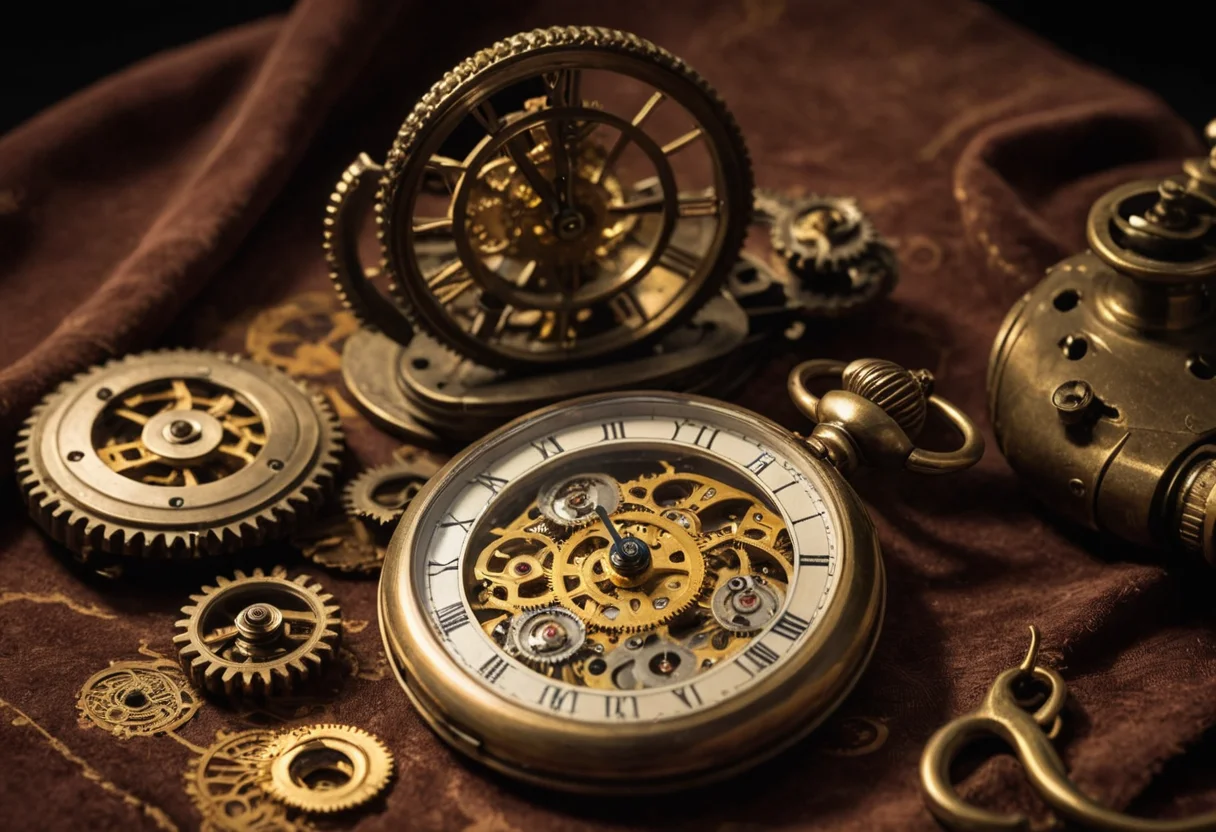 The Brass Automaton's Rest — AI generated image