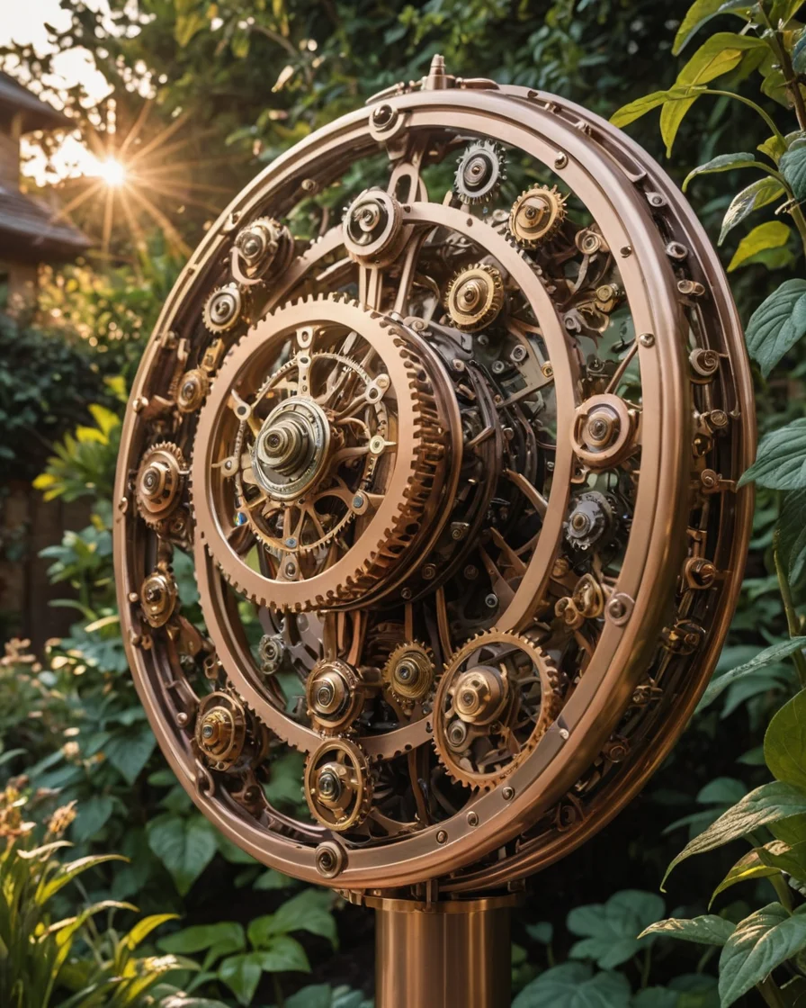 Viscous Clockwork Garden — AI generated image