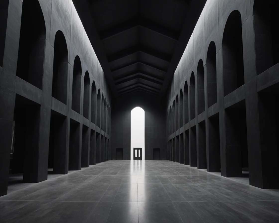 Void Cathedral — AI generated image