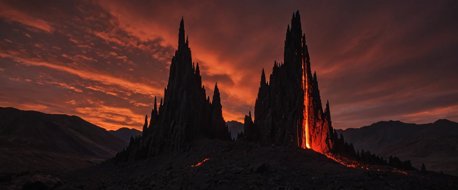 Volcanic Spire — AI generated image