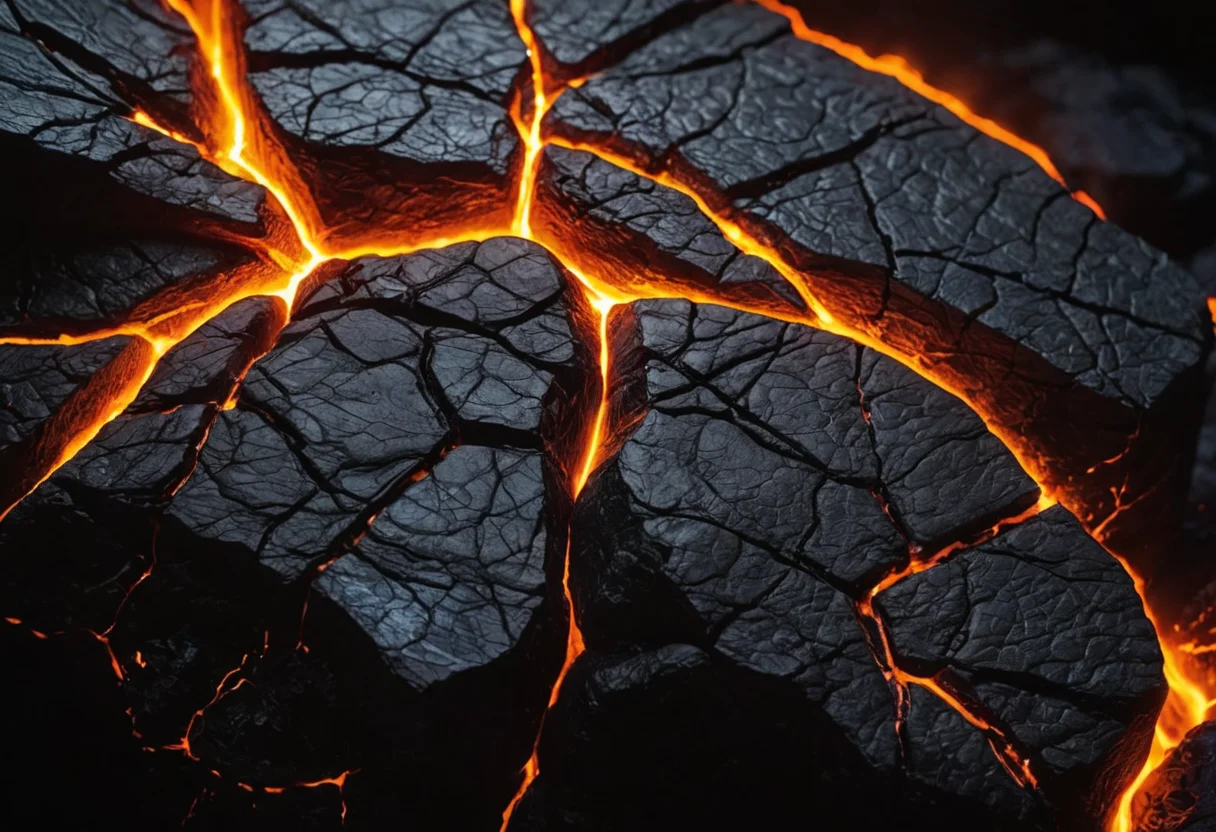 Volcanic Veins (still-life) — AI generated image