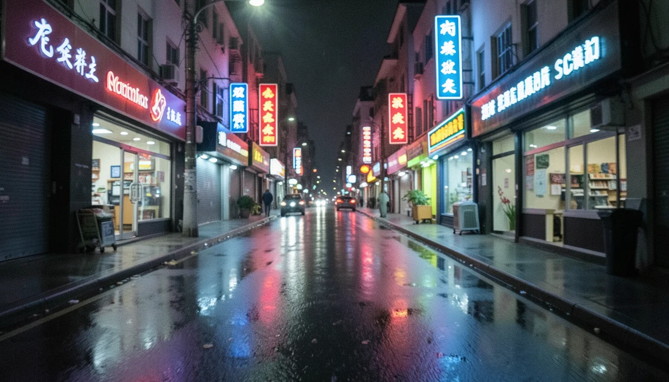 Neon Rain — AI generated image