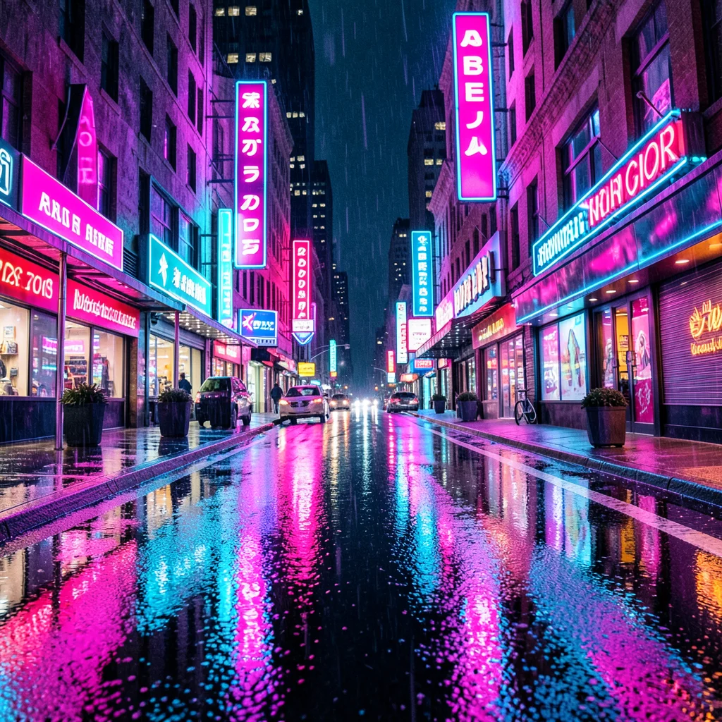 Y2K Neon Dream — AI generated image